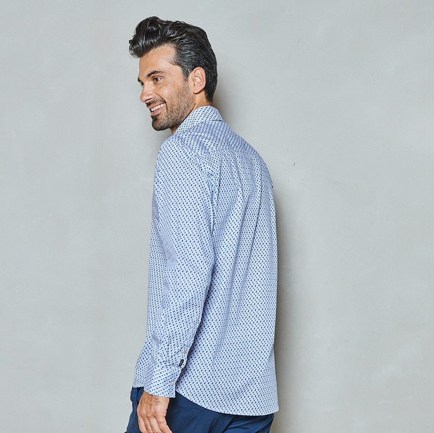 Men shirt triangle allover print | Serenity