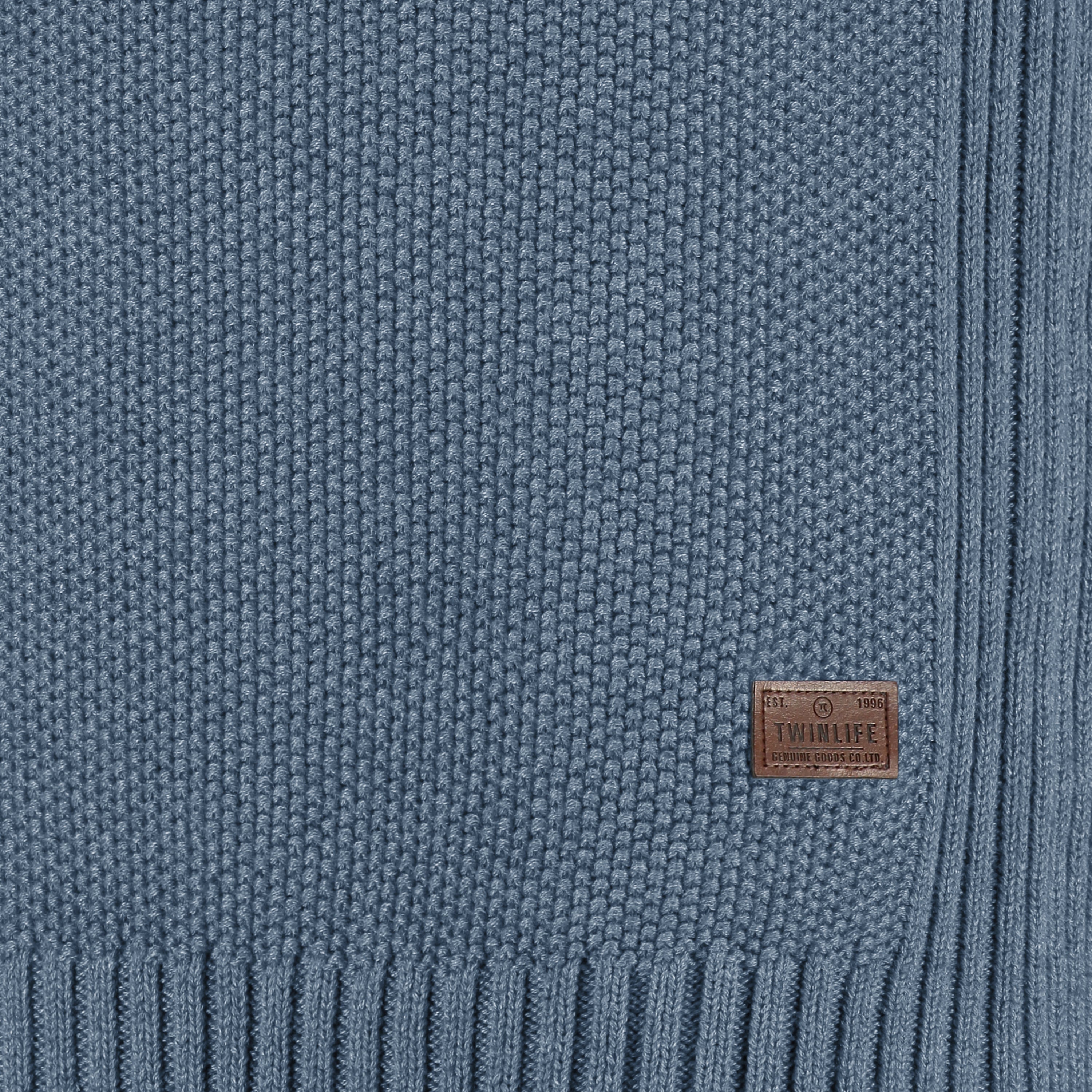Men Pullover Half Button Knit | Dress Blues