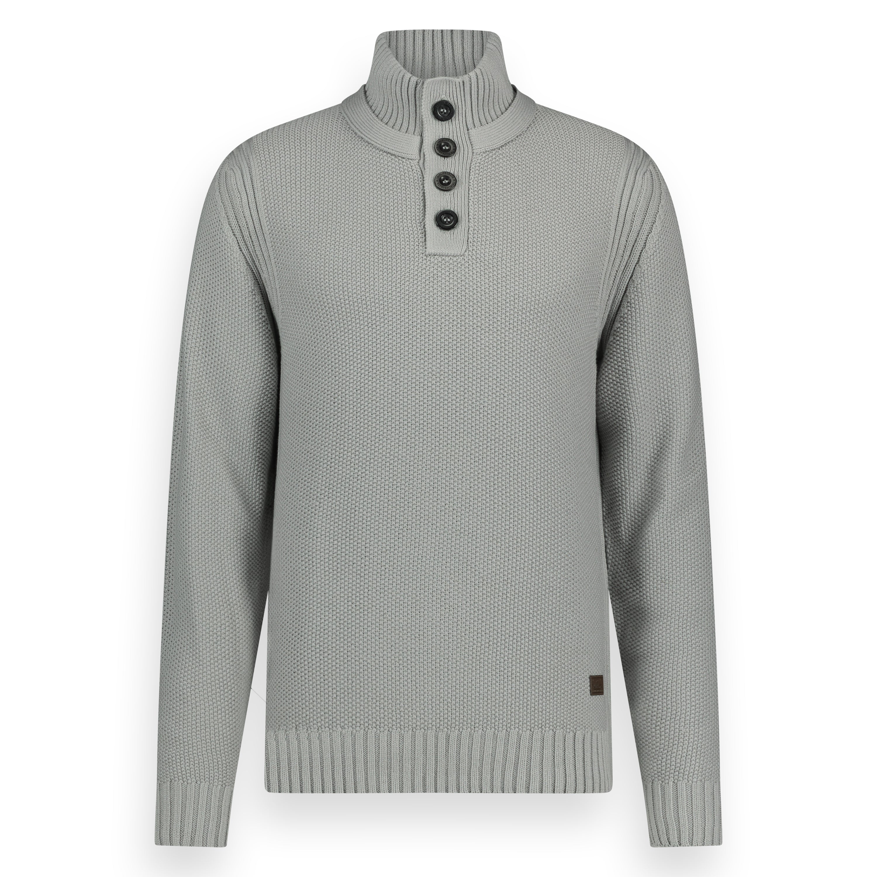 Men Pullover Half Button Knit | Harbor Mist
