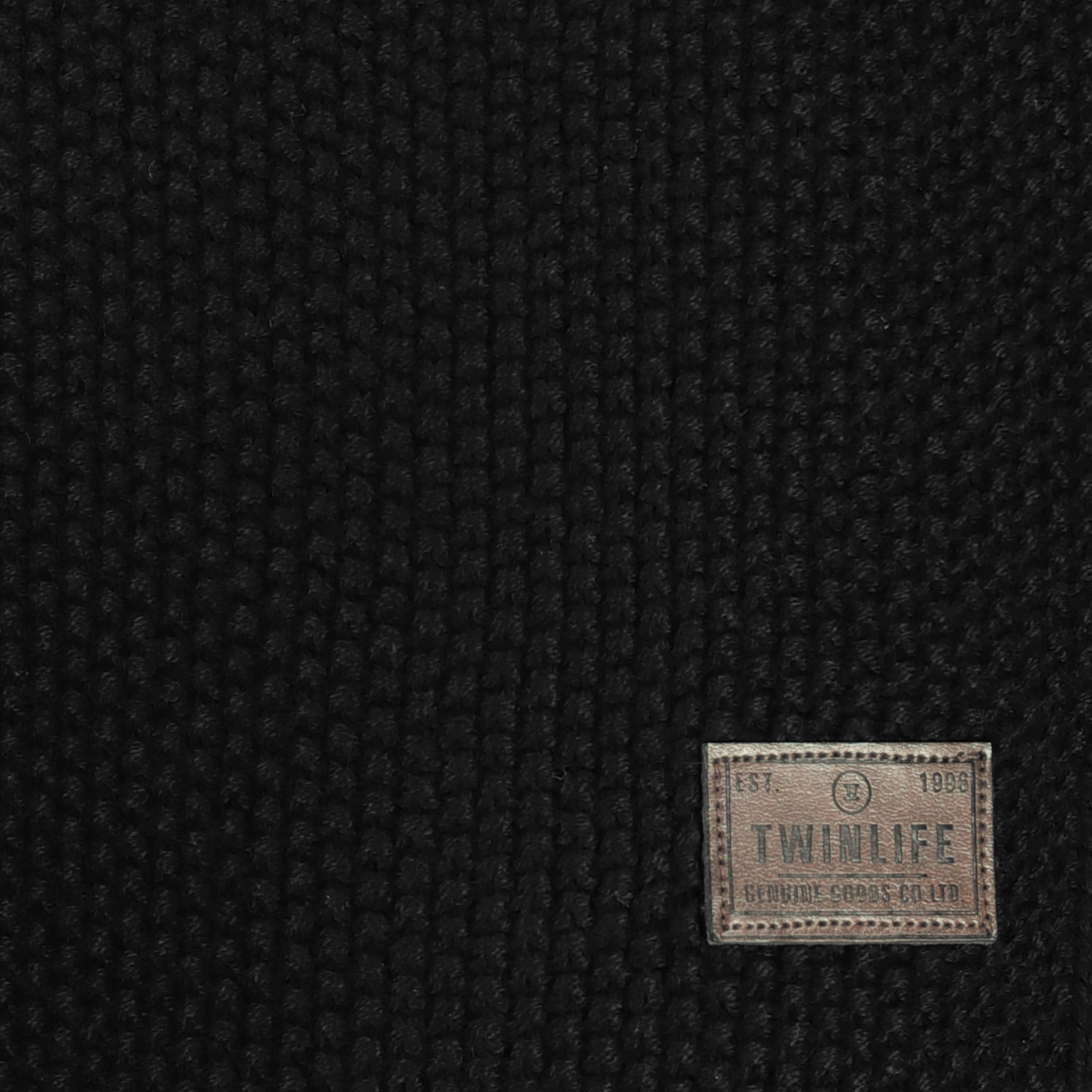 Men Pullover Half Button Knit | Black