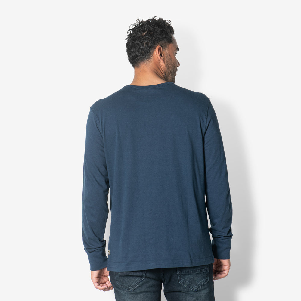 Men T.Shirt Logo L.S. Knit | Dress Blues