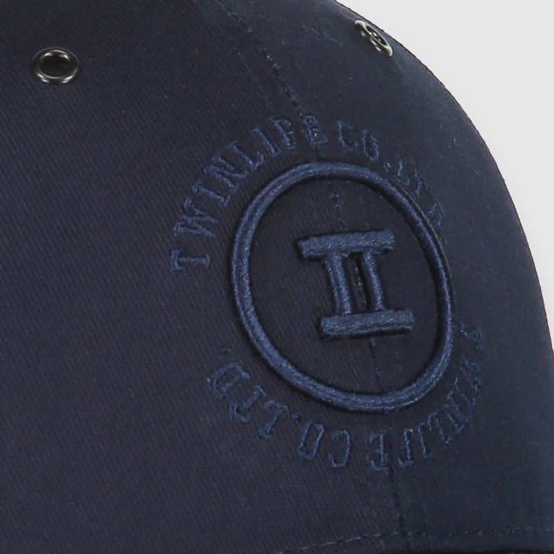 Baseball Cap Maritime Blue Badge Logo Detail