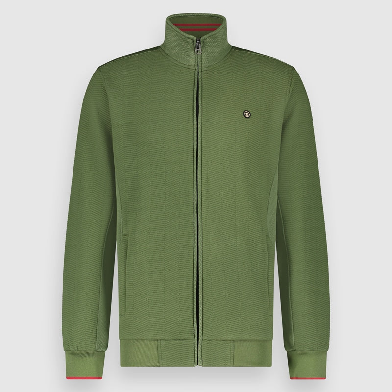Sweater Full Zip | Bronze Green