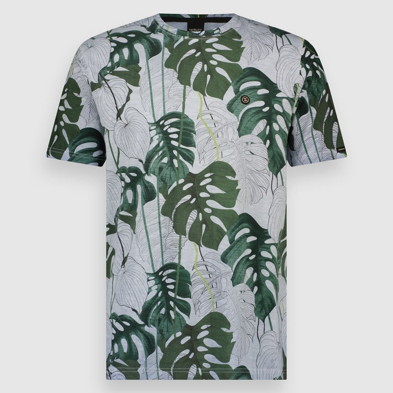 Tee Crew Allover Print Leaf Men T-Shirt | Serenity