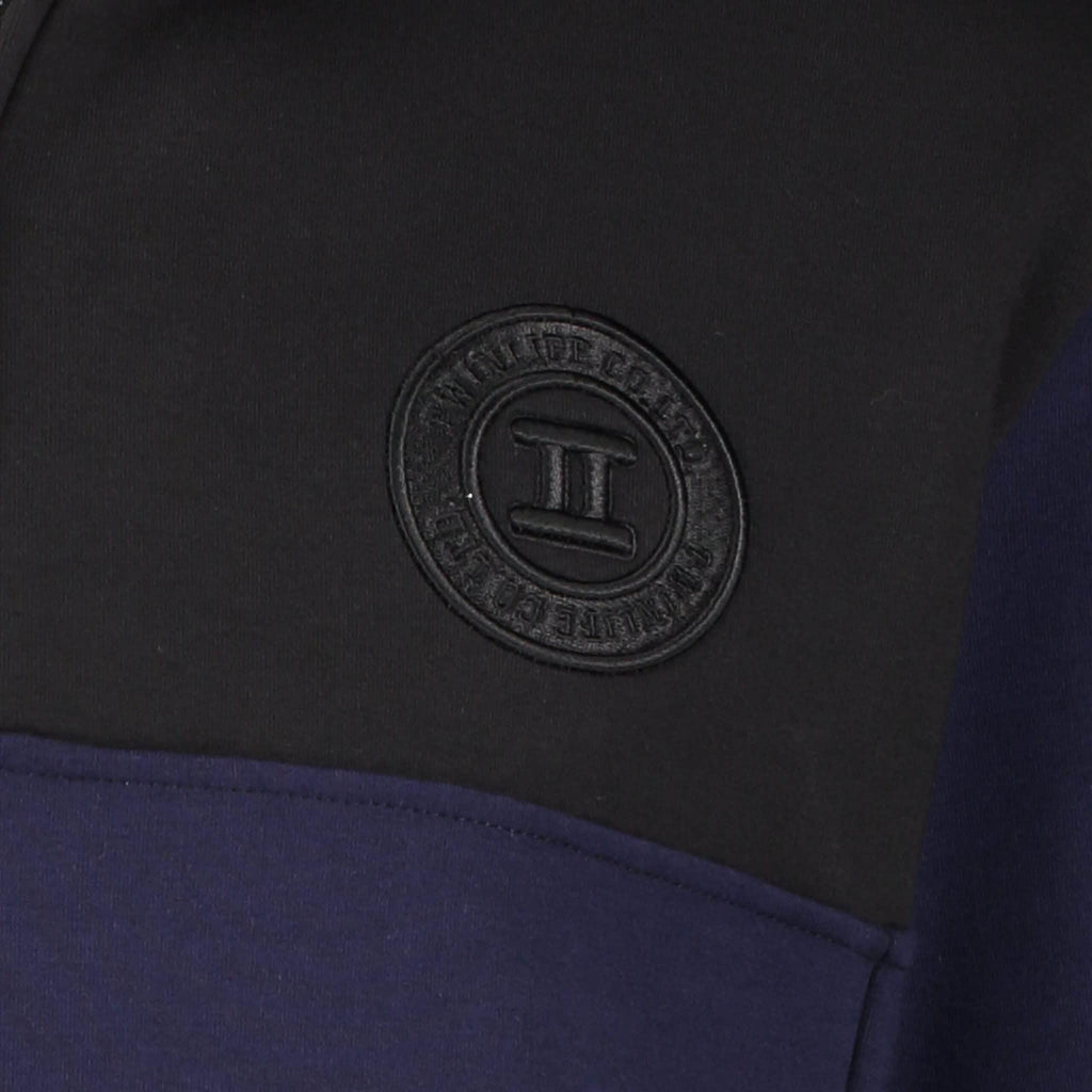 Sweat Half Zip Dress Blues Badge Logo Detail