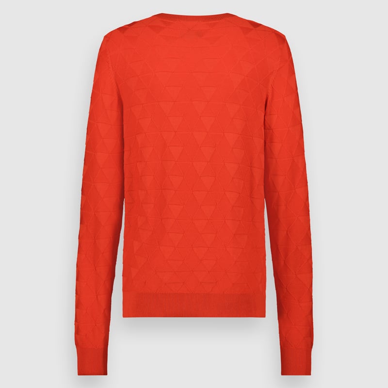 Knit Structure Crew Pullover | Poinciana