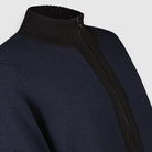 Knit Vest Herringbone | Dress Blues