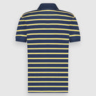 Men Polo Jacquard Stripe | Dress Blues