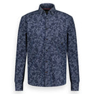 Men shirt chambray floral | Pure Blue