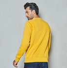 Men sweater crew raglan print | Lemon Curry