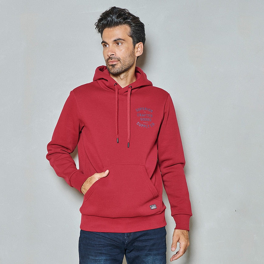 Men sweater hoody | Rhubarb