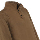 Men pullover half zip | Tobacco Brown