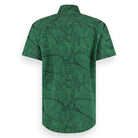 Men shirt leaves shortsleeve | Deep Grass Green
