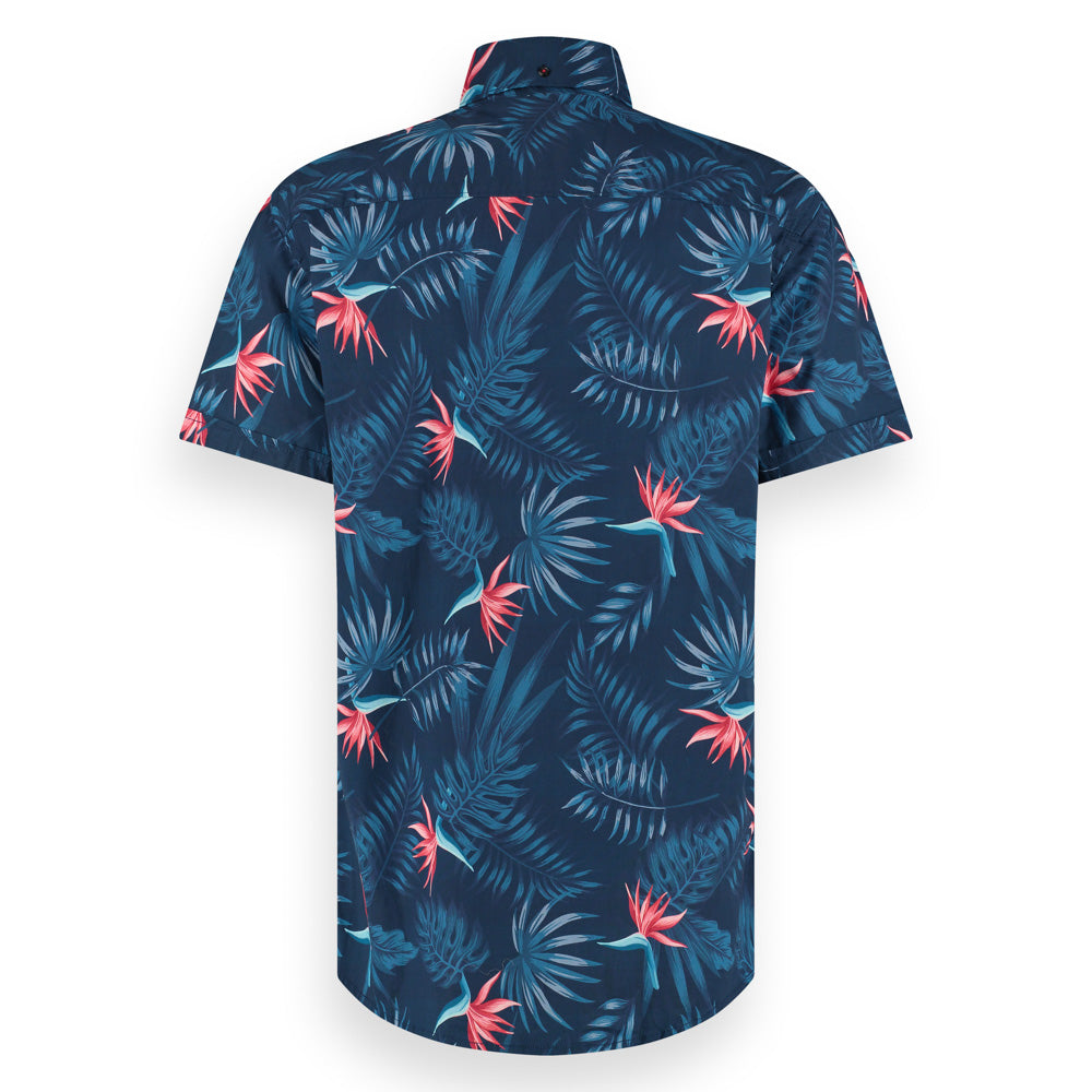 Men shirt floral shortsleeve | Dress Blues