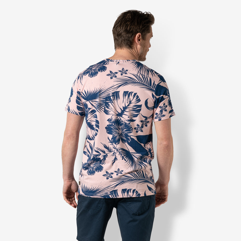 Men t.shirt bamboo allover print | Tickled Pink