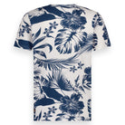 Men t.shirt bamboo allover print | Blanc de Blanc