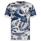 Men t.shirt bamboo allover print | Blanc de Blanc